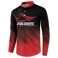 Custom Kandy Cricket Falcons Button Sweatshirt Ready to Roar and Soar - Wonder Print Shop