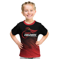 Custom Kandy Cricket Falcons Kid T Shirt Ready to Roar and Soar - Wonder Print Shop