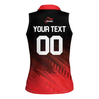 Custom Kandy Cricket Falcons Women Sleeveless Polo Shirt Ready to Roar and Soar - Wonder Print Shop