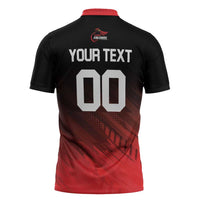 Custom Kandy Cricket Falcons Zipper Polo Shirt Ready to Roar and Soar - Wonder Print Shop