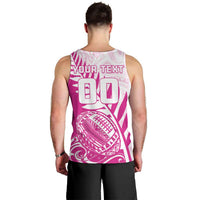 Custom New Zealand Rugby Silver Fern Men Tank Top Aotearoa Maori Pink Version - Wonder Print Shop
