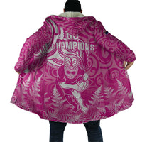 New Zealand Silver Fern Rugby All Pink Cloak Maori Tiki Player With Ta Moko Tribal - Wonder Print Shop
