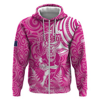 New Zealand Silver Fern Rugby All Pink Hoodie Maori Tiki Player With Ta Moko Tribal - Wonder Print Shop