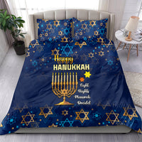 Hanukkah Festival Bedding Set Eight Nights Menorah Dreidel - Wonder Print Shop