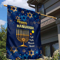 Hanukkah Festival Garden Flag Eight Nights Menorah Dreidel - Wonder Print Shop