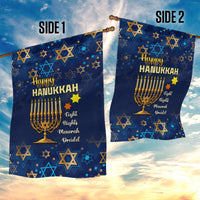 Hanukkah Festival Garden Flag Eight Nights Menorah Dreidel - Wonder Print Shop