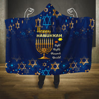personalised-hanukkah-festival-hooded-blanket-eight-nights-menorah-dreidel