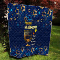 Hanukkah Festival Quilt Eight Nights Menorah Dreidel - Wonder Print Shop