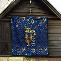 Hanukkah Festival Quilt Eight Nights Menorah Dreidel - Wonder Print Shop