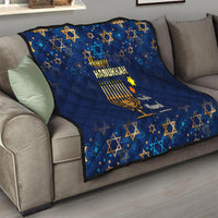 Hanukkah Festival Quilt Eight Nights Menorah Dreidel - Wonder Print Shop