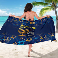 Hanukkah Festival Sarong Eight Nights Menorah Dreidel - Wonder Print Shop