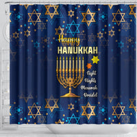 personalised-hanukkah-festival-shower-curtain-eight-nights-menorah-dreidel