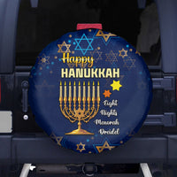 Hanukkah Festival Spare Tire Cover Eight Nights Menorah Dreidel - Wonder Print Shop
