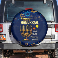 Hanukkah Festival Spare Tire Cover Eight Nights Menorah Dreidel - Wonder Print Shop