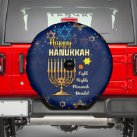 Hanukkah Festival Spare Tire Cover Eight Nights Menorah Dreidel - Wonder Print Shop