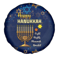 Hanukkah Festival Spare Tire Cover Eight Nights Menorah Dreidel - Wonder Print Shop