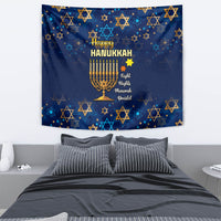 Hanukkah Festival Tapestry Eight Nights Menorah Dreidel - Wonder Print Shop