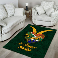 Custom South Africa Rugby Area Rug Stronger Together Stronger Forever Bokke World Cup 2023 - Wonder Print Shop