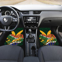 Custom South Africa Rugby Car Mats Stronger Together Stronger Forever Bokke World Cup 2023 - Wonder Print Shop