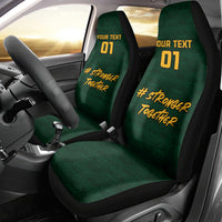Custom South Africa Rugby Car Seat Cover Stronger Together Stronger Forever Bokke World Cup 2023 - Wonder Print Shop