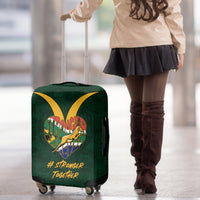 Custom South Africa Rugby Luggage Cover Stronger Together Stronger Forever Bokke World Cup 2023 - Wonder Print Shop