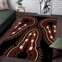 African Dashiki Pattern Vintage Area Rug - Wonder Print Shop