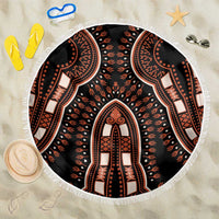 African Dashiki Pattern Vintage Beach Blanket - Wonder Print Shop