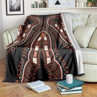 African Dashiki Pattern Vintage Blanket