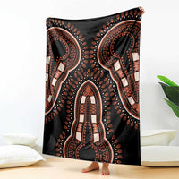 African Dashiki Pattern Vintage Blanket