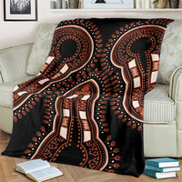 African Dashiki Pattern Vintage Blanket