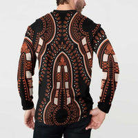 African Dashiki Pattern Vintage Button Sweatshirt - Wonder Print Shop