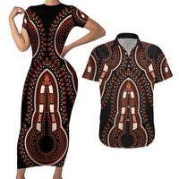 African Dashiki Pattern Vintage Couples Matching Short Sleeve Bodycon Dress and Hawaiian Shirt - Wonder Print Shop