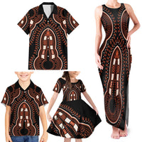African Dashiki Pattern Vintage Family Matching Tank Maxi Dress and Hawaiian Shirt - Wonder Print Shop