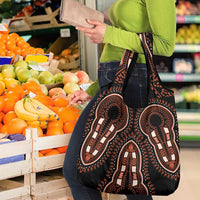 African Dashiki Pattern Vintage Grocery Bag