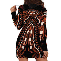 African Dashiki Pattern Vintage Hoodie Dress - Wonder Print Shop