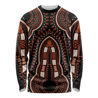 African Dashiki Pattern Vintage Long Sleeve Shirt - Wonder Print Shop