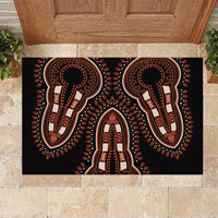 African Dashiki Pattern Vintage Rubber Doormat - Wonder Print Shop