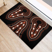 African Dashiki Pattern Vintage Rubber Doormat - Wonder Print Shop