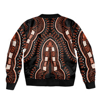 African Dashiki Pattern Vintage Sleeve Zip Bomber Jacket - Wonder Print Shop