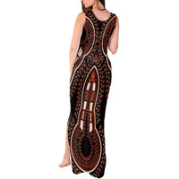 African Dashiki Pattern Vintage Tank Maxi Dress - Wonder Print Shop
