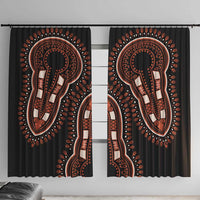 African Dashiki Pattern Vintage Window Curtain - Wonder Print Shop