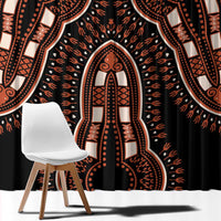 African Dashiki Pattern Vintage Window Curtain - Wonder Print Shop
