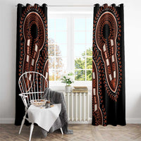 African Dashiki Pattern Vintage Window Curtain - Wonder Print Shop