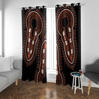 African Dashiki Pattern Vintage Window Curtain - Wonder Print Shop