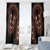 African Dashiki Pattern Vintage Window Curtain - Wonder Print Shop