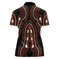 African Dashiki Pattern Vintage Women Polo Shirt - Wonder Print Shop