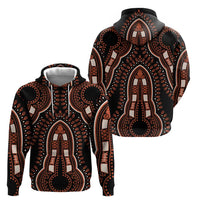 African Dashiki Pattern Vintage Zip Hoodie - Wonder Print Shop