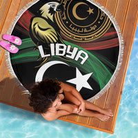 Libya Beach Blanket White Star And Crescent - Wonder Print Shop