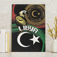 Libya Canvas Wall Art White Star And Crescent - Wonder Print Shop