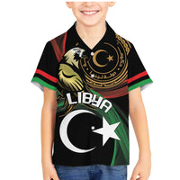 Personalized Libya Family Matching Mermaid Dress and Hawaiian Shirt White Star And Crescent - Wonder Print Shop